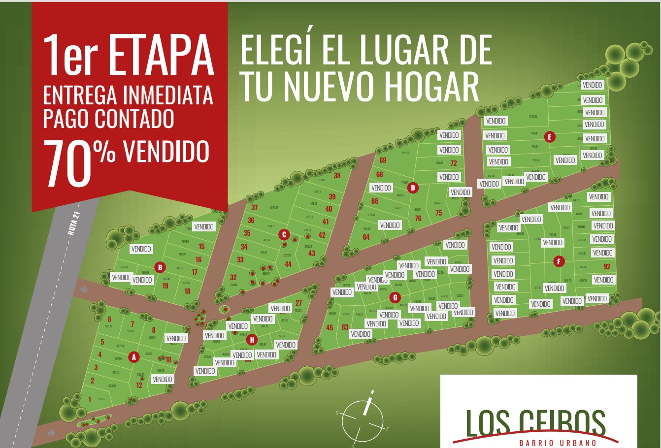Imagen 1 de Fraccionamiento sobre ruta 21.