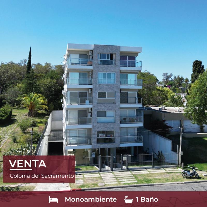 Espectacular monoambiente en edificio residencial frente al Rio de la Plata.